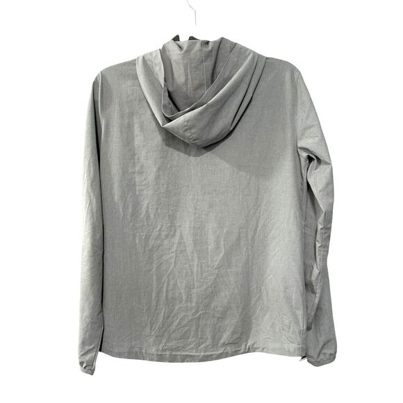 Vuori Womans XS Outdoor Soft Shell Running Jacket Full Zip Hooded Gray/Blue - Picture 2 of 8